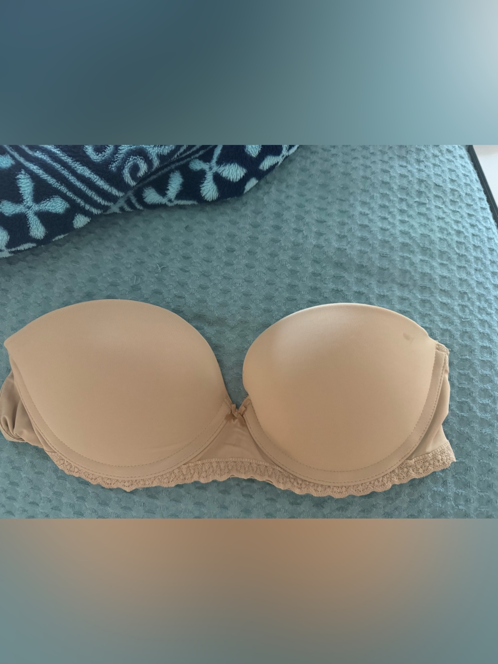 aerie Nude Lightly Padded Strapless Bra 32B